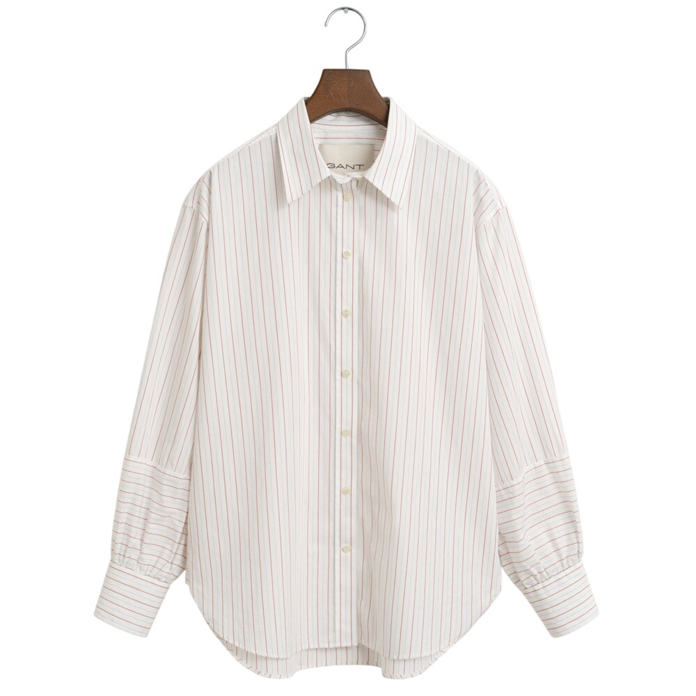 Gant Relaxed Fit Striped Volume Sleeve Shirt
